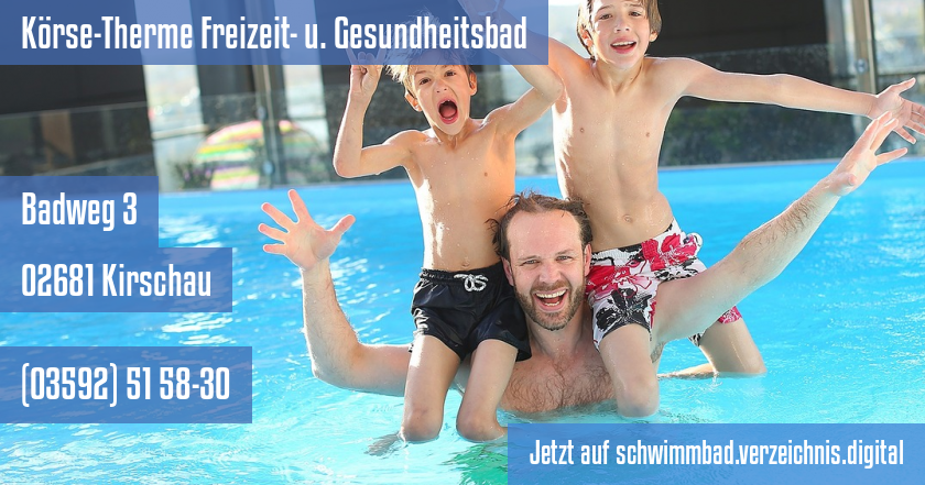 Körse-Therme Freizeit- u. Gesundheitsbad auf schwimmbad.verzeichnis.digital
