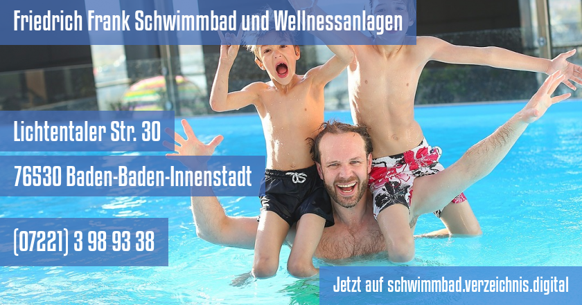 Friedrich Frank Schwimmbad und Wellnessanlagen auf schwimmbad.verzeichnis.digital